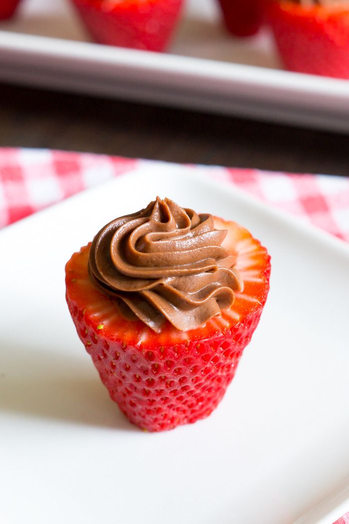 Chocolate CheesecakeFilled Strawberries Bake at 350°